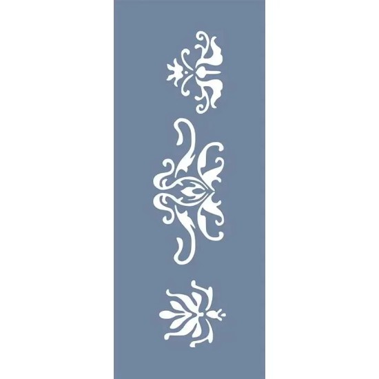 EHBR40 Bordür Desen Stencil 10x25cm