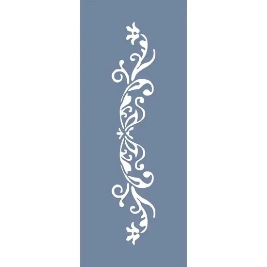 EHBR38 Bordür Desen Stencil 10x25cm