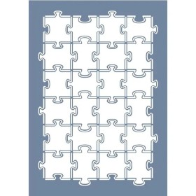 EHGE89 Puzzle Desen Stencil 21x30cm