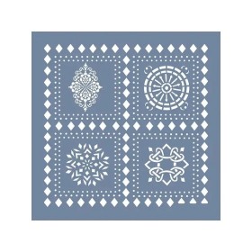 EHFY34 Fayans Desen Stencil 45x45cm