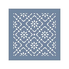 EHFY38 Fayans Desen Stencil 20x20cm