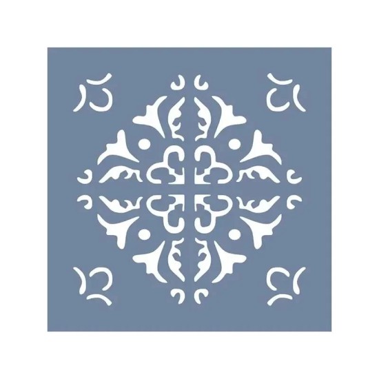 EHFY43 Fayans Desen Stencil 20x20cm
