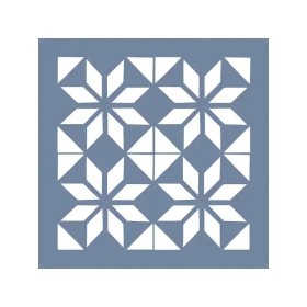 EHFY55 Fayans Desen Stencil 25x25cm