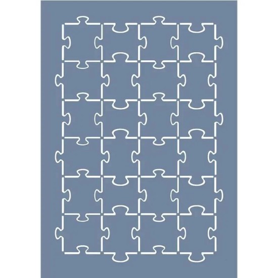 EHGE88 Puzzle Desen Stencil 45x45cm