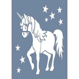 EHH55 Unicorn Desen Stencil 21x30cm