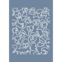 EHS18 Sanatsal Desen Stencil 21x30cm