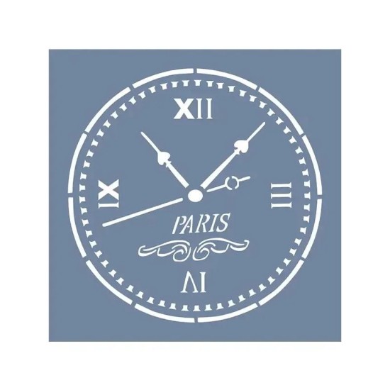 EHST02 Saat Desen Stencil 45x45cm