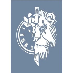 EHST04 Saat Desen Stencil 45x45cm