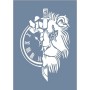 EHST04 Saat Desen Stencil 45x45cm