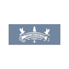 EHYB44 Merry Christmas Desen Stencil 10x25cm