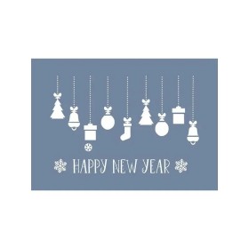 EHYB53 Happy New Year Yılbaşı Stencil 21x30cm