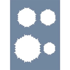 EHÇV16 Çiçek Çerçeve Desen Stencil 21x30cm