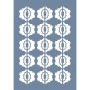 EHDD07 Geometrik Desen Stencil 21x30cm
