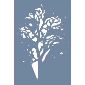 EHB21 Ağaç Desen Stencil 25x35cm