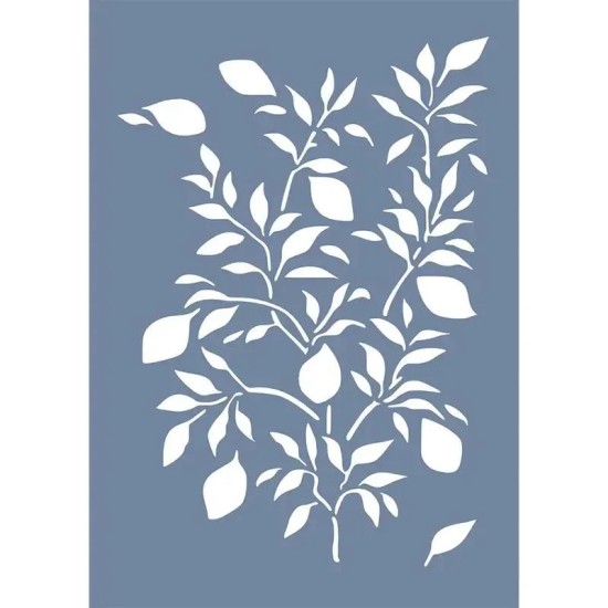 EHB22 Limon Ağacı Desen Stencil 25x35cm