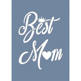 EHY13 Best Mom Desen Stencil 25x35cm