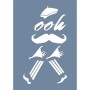 EHY14 Ooh La La Desen Stencil 25x35cm