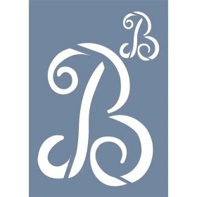 EHY29 B Harf Desen Stencil 25x35cm