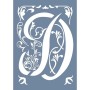 EHY32 D Harf Tribal Desen Stencil 25x35cm