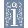 EHY42 İ Harf Tribal Desen Stencil 25x35cm