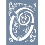 EHY57 O Harf Tribal Desen Stencil 25x35cm