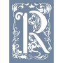EHY61 R Harf Tribal Desen Stencil 25x35cm