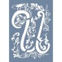 EHY67 U Harf Tribal Desen Stencil 25x35cm