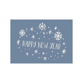 EHYB55 Happy New Year Yılbaşı Stencil 25x35cm