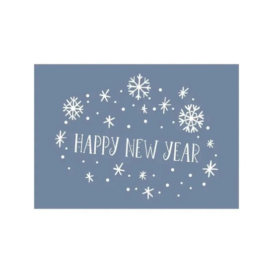 EHYB55 Happy New Year Yılbaşı Stencil 25x35cm