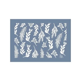 EHYB65 Zeytin Dalı Desen Stencil 25x35cm