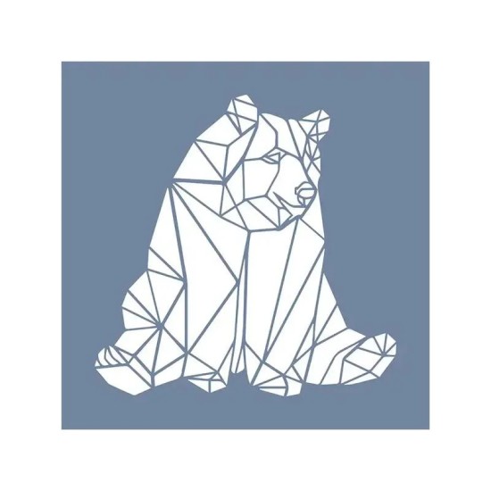 EHVH06 Kutup Ayısı Desen Stencil 40x40cm