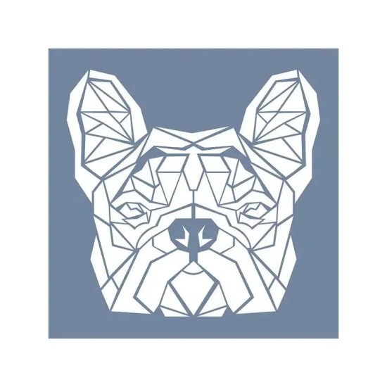 EHVH27 Pug Desen Stencil 45x45cm