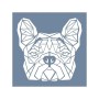 EHVH27 Pug Desen Stencil 45x45cm