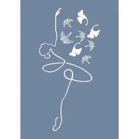 EHS07 Balerin Desen Stencil 25x35cm