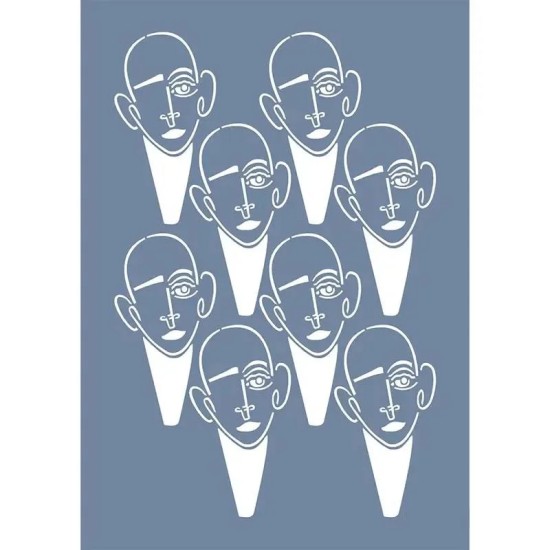 EHS20 Sanatsal Desen Stencil 25x35cm