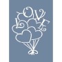 EHSG05 Sevgili Desen Stencil 25x35cm