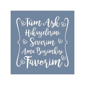EHSG18 Sevgili Desen Stencil 60x60cm