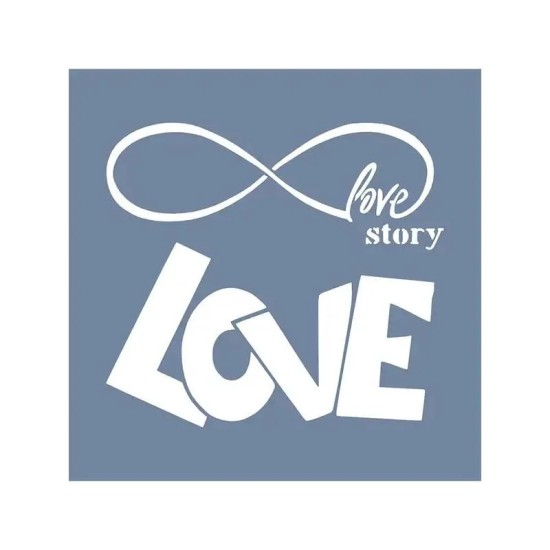 EHSG27 Sevgili Desen Stencil 60x60cm