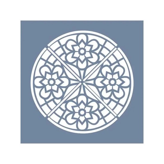 EHML04 Mandala Desen Stencil 45x45cm