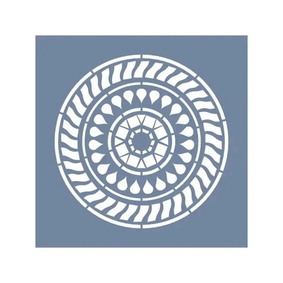 EHML08 Mandala Desen Stencil 45x45cm