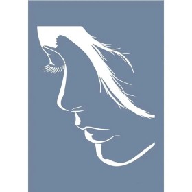 EHK10 Kadın Portre Desen Stencil 25x35cm