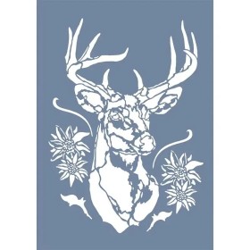 EHH10 Geyik Desen Stencil 25x35cm