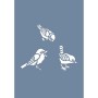 EHH12 Kuş Desen Stencil 25x35cm