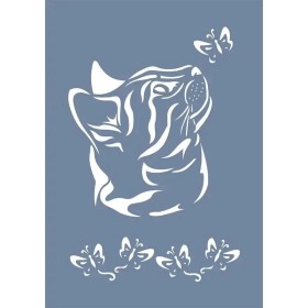 EHH14 Kedi Desen Stencil 25x35cm