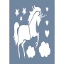 EHH56 Unicorn Desen Stencil 25x35cm