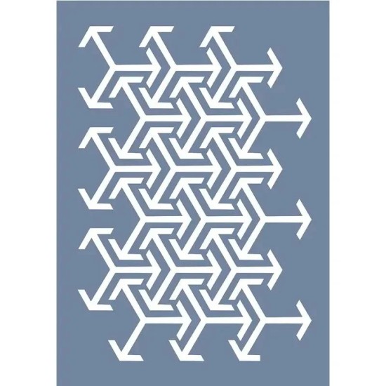 EHGE75 Geometrik Desen Stencil 25x35cm