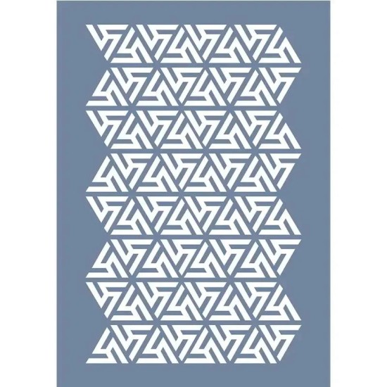 EHGE77 Geometrik Desen Stencil 25x35cm