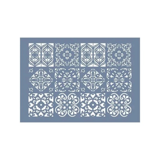 EHFY39 Fayans Desen Stencil 25x35cm