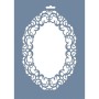 EHÇV11 Çiçek Çerçeve Desen Stencil 25x35cm
