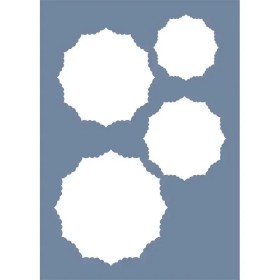 EHÇV18 Çiçek Çerçeve Desen Stencil 25x35cm